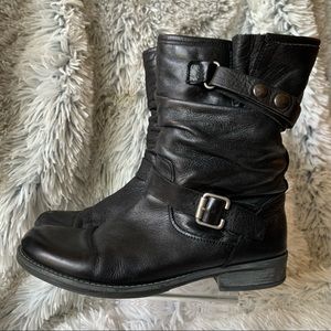 Italian Leather Motorcycle Boots